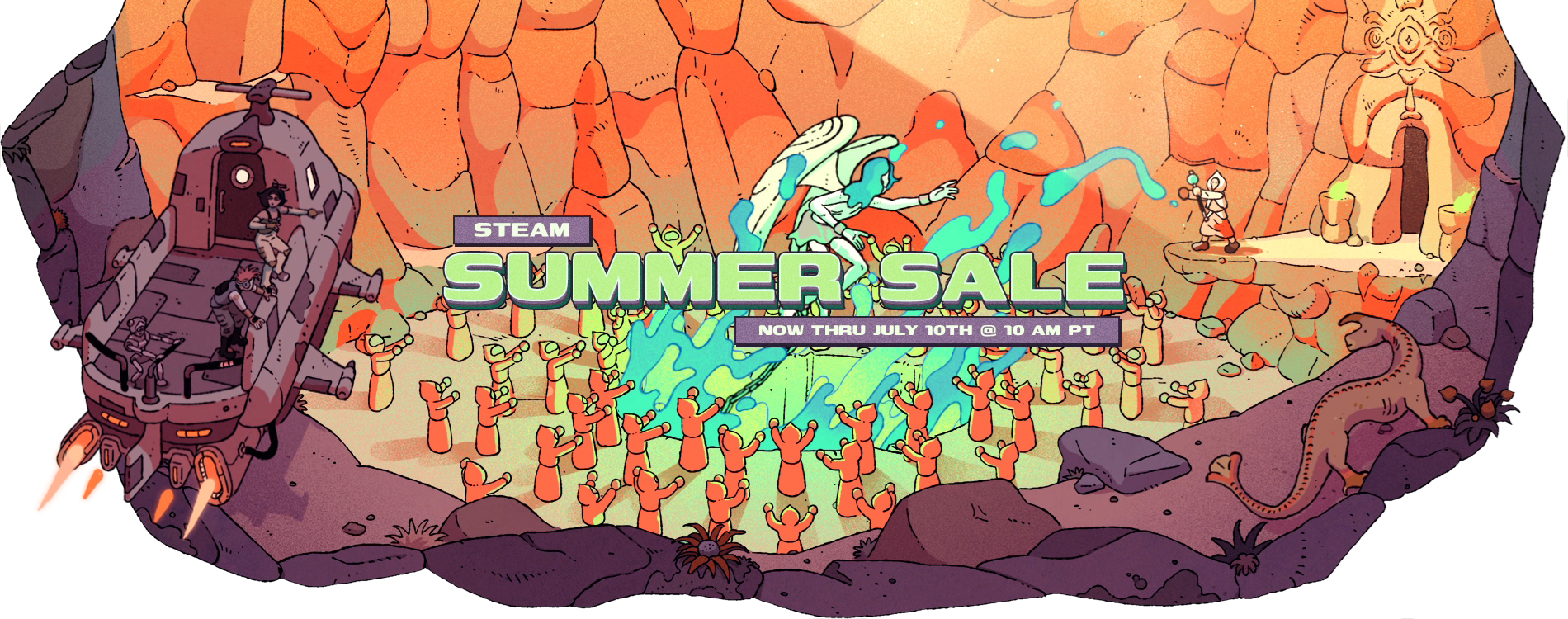 4 Sandbox Survival Games You Can Get Under 15 In This Steam Summer Steam Summer Sale Banner 