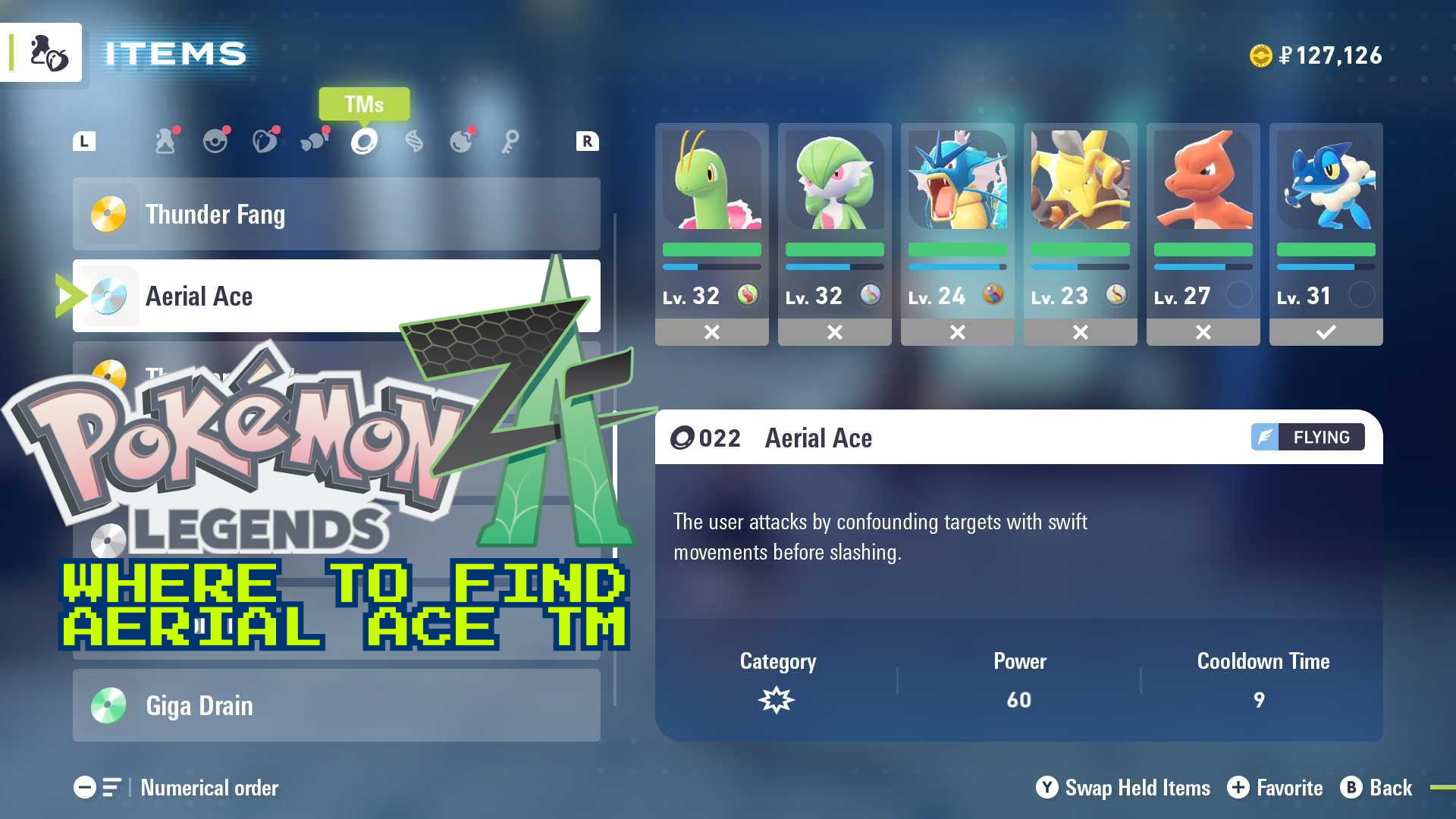 Where to find Aerial Ace TM in Pokemon Legends ZA - GameDaily