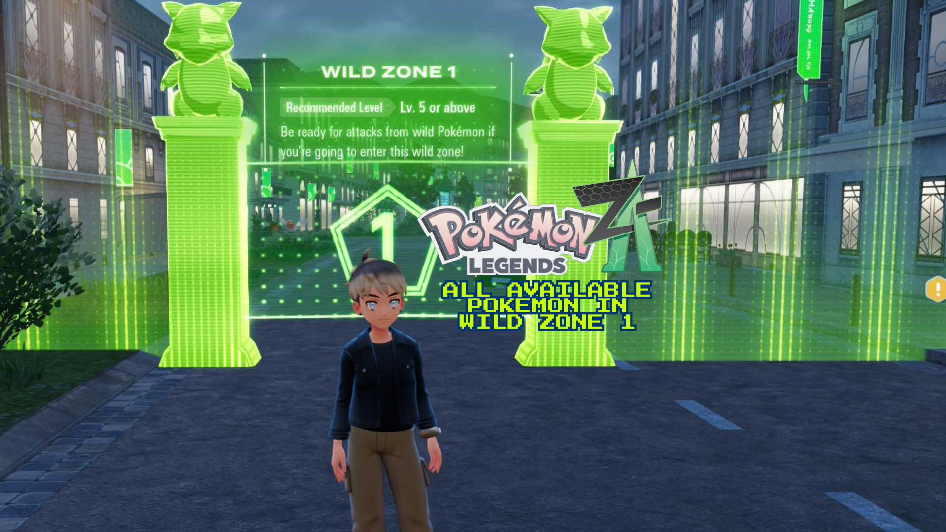 Pokemon Legends ZA Guide - All available Pokemon in Wild Zone 1