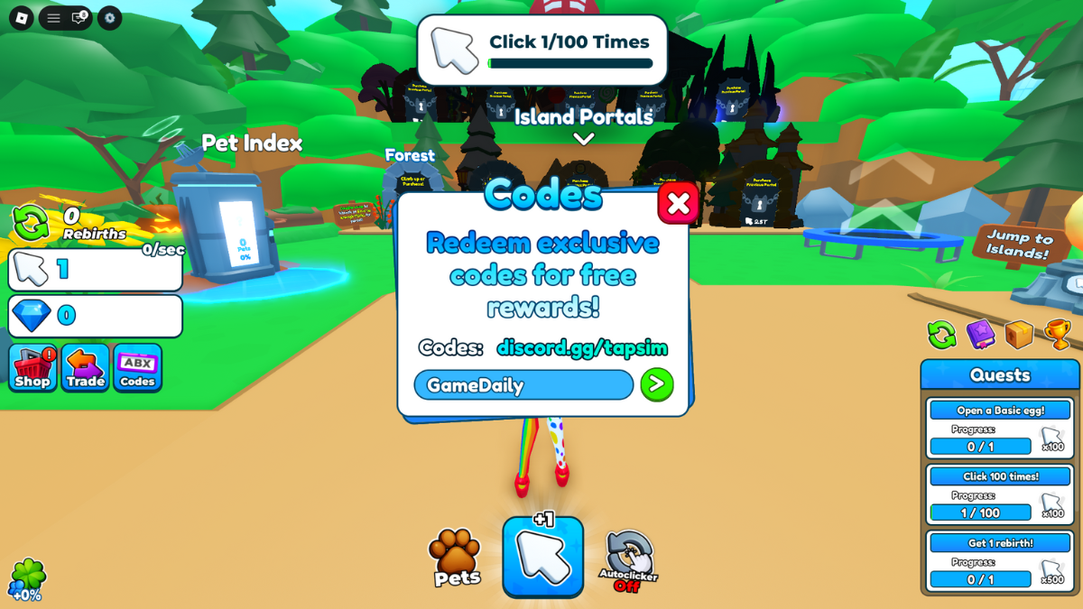 Tap Simulator Codes (January 2026) - GameDaily