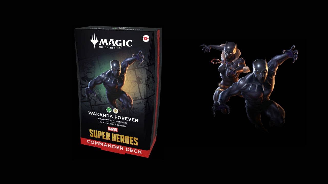 black panther mtg commander deck EDH Deck Panther, Wakandan King 100 Magic Cards Custom Deck Marvel Counters 10 Surge Foil double Magic The Gathering | Marvel