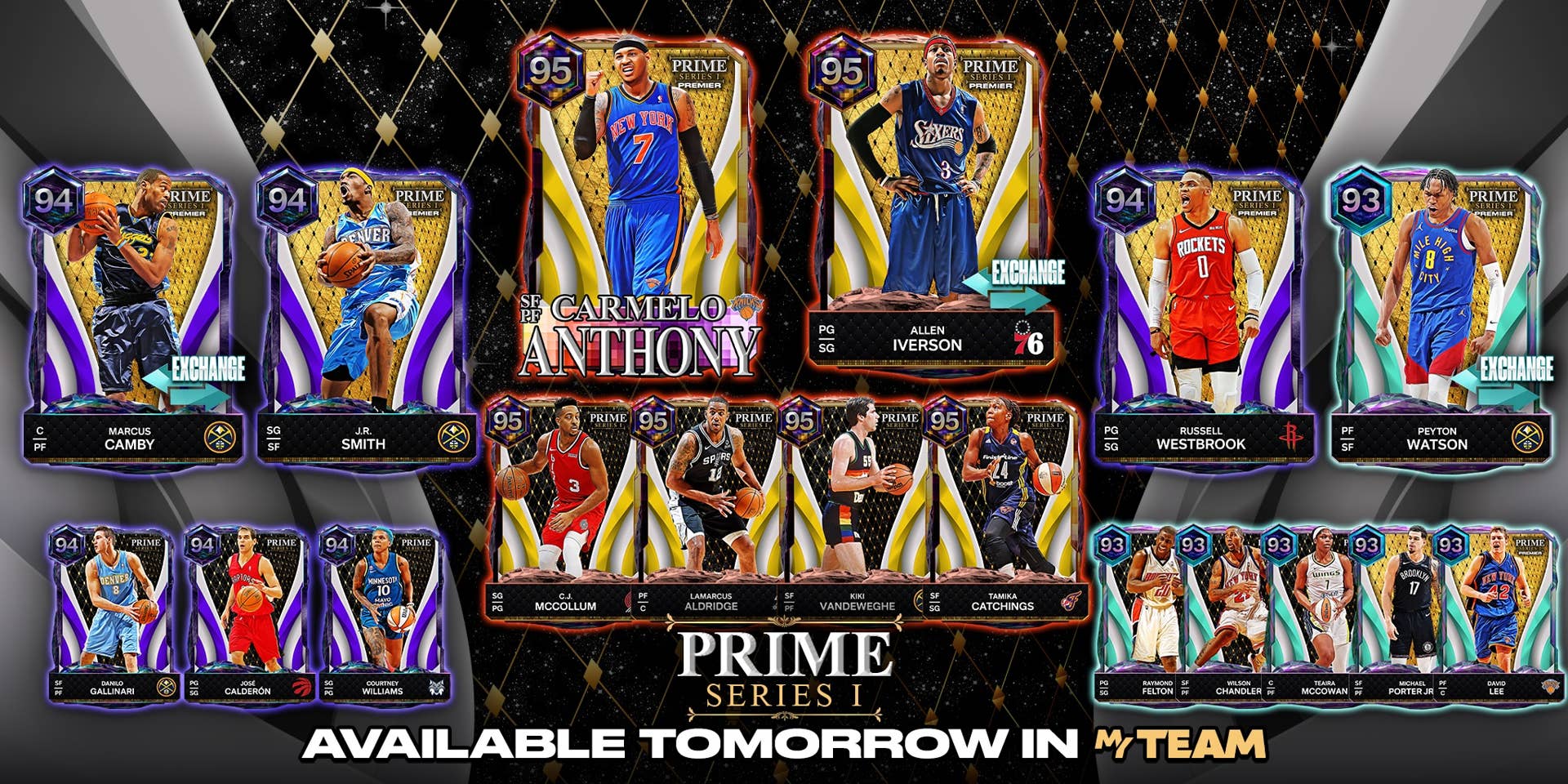 Prime Week NBA 2K27's PRIME Series I Adds 95 OVR Carmelo Anthony And Allen Iverson ...