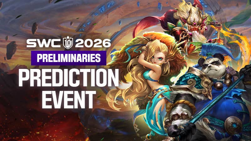 Banner prediksi Summoners War SWC2026 - GameDaily