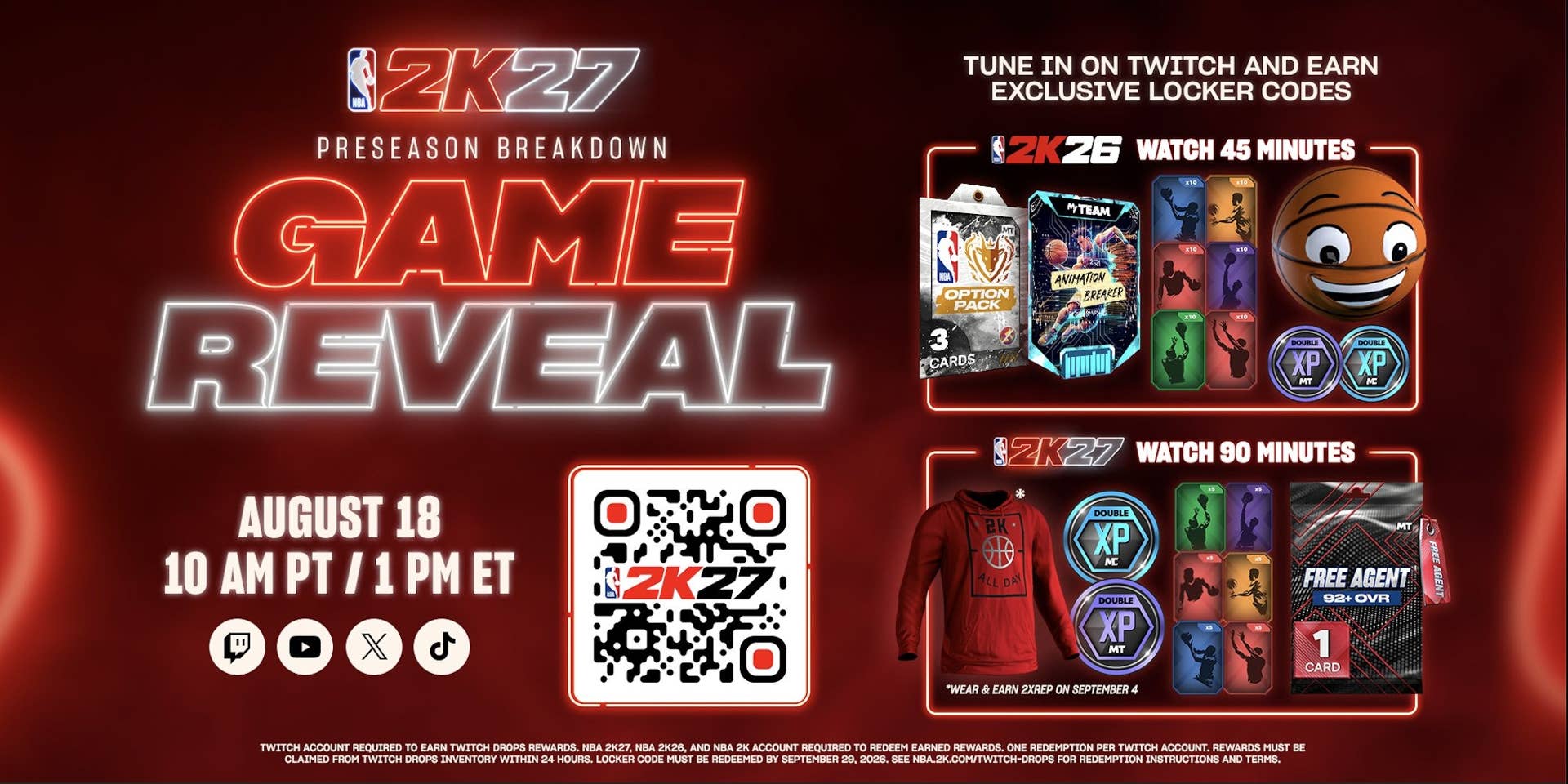 How To Earn Rewards During NBA 2K27's August 18 Game Reveal Livestream ...