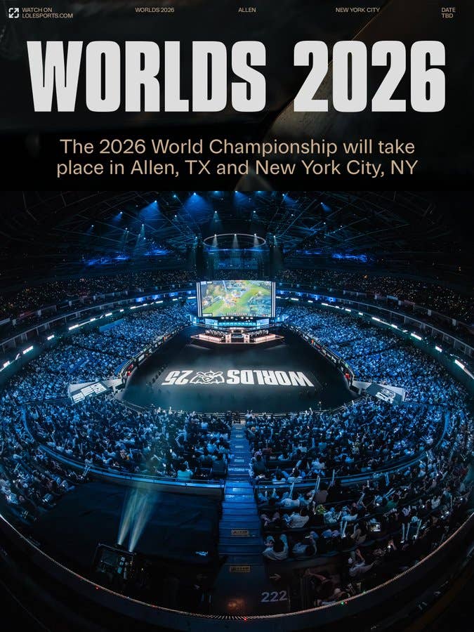 League Of Legends 2026 World Locations Announced GameDaily Worlds 2026 Location 