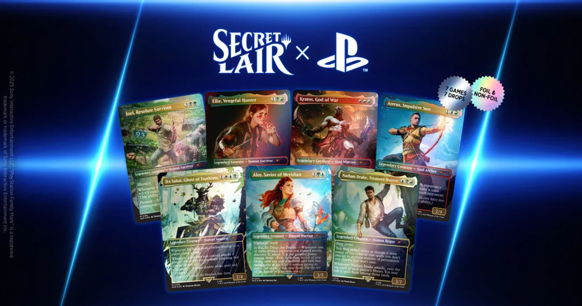 Magic: The Gathering x PlayStation Secret Lair Drop Revealed
