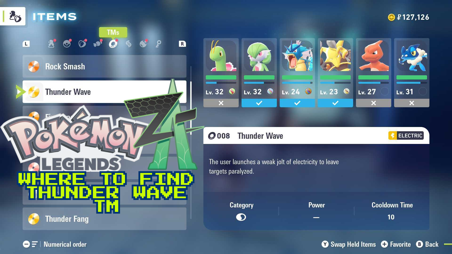 Where to find Thunder Wave TM in Pokemon Legends ZA - GameDaily