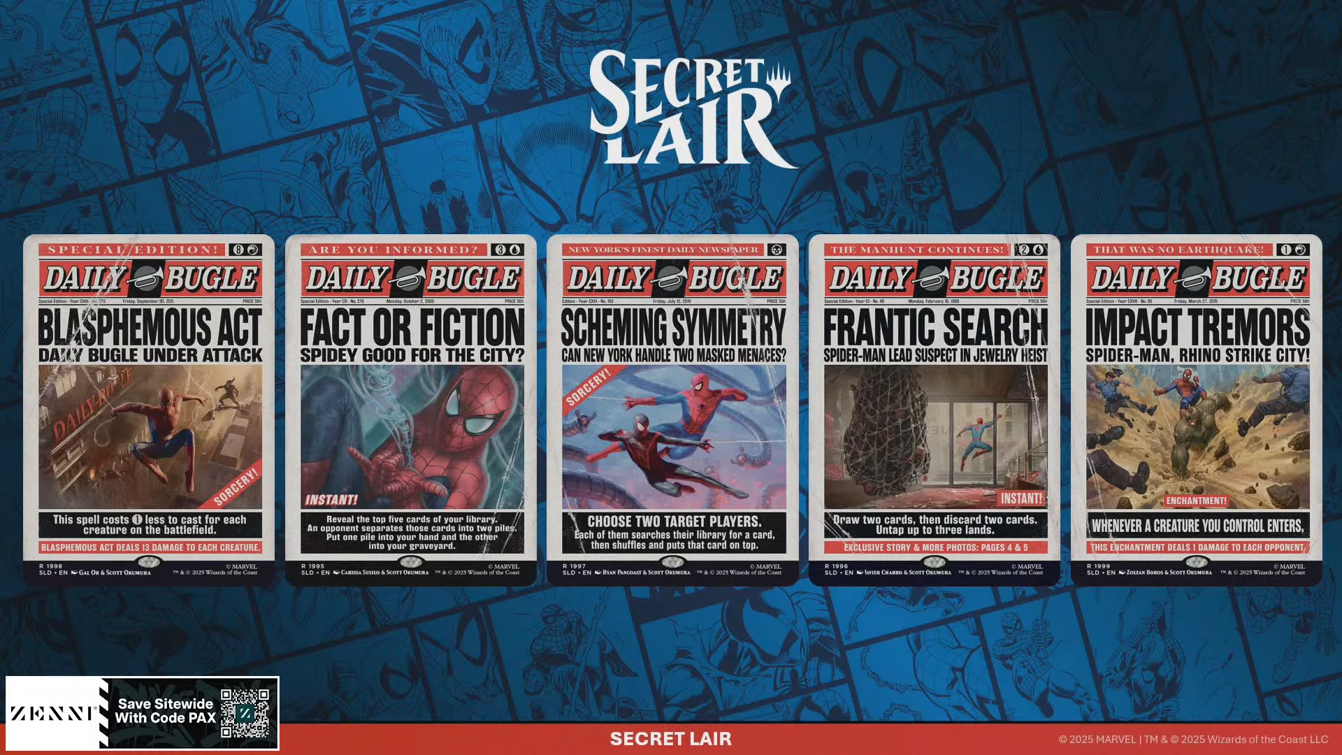 Magic: The Gathering Spider-Man Secret Lair Revealed - GameDaily