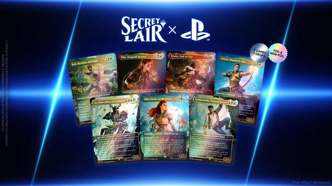 Magic: The Gathering x PlayStation Secret Lair Drop Revealed